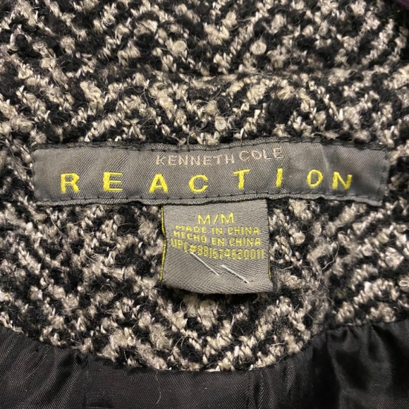 Kenneth Cole REACTION Black White Women’s Coat Size Medium - Picture 5 of 10